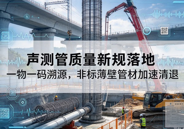 海陵声测管质量新规落地，一物一码溯源，非标薄壁管材加速清退